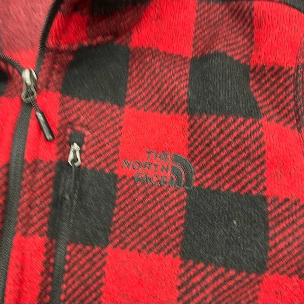 The North Face Men’s Novelty Gordon Lyons ¼ Zip Fleece Shirt Size L Red Black